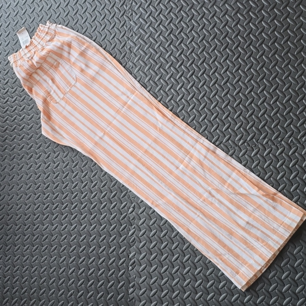 Roxy Oceanside YD Pants Camel Sandy Stripe- XL - Picture 6 of 7